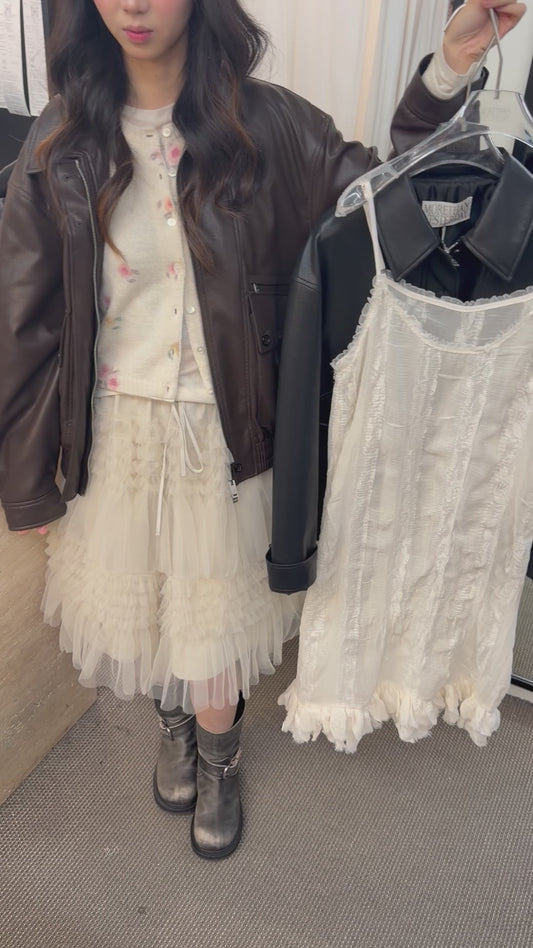 Korean APM Collection Pu Leather Jacket- 2 Colors (Instock)