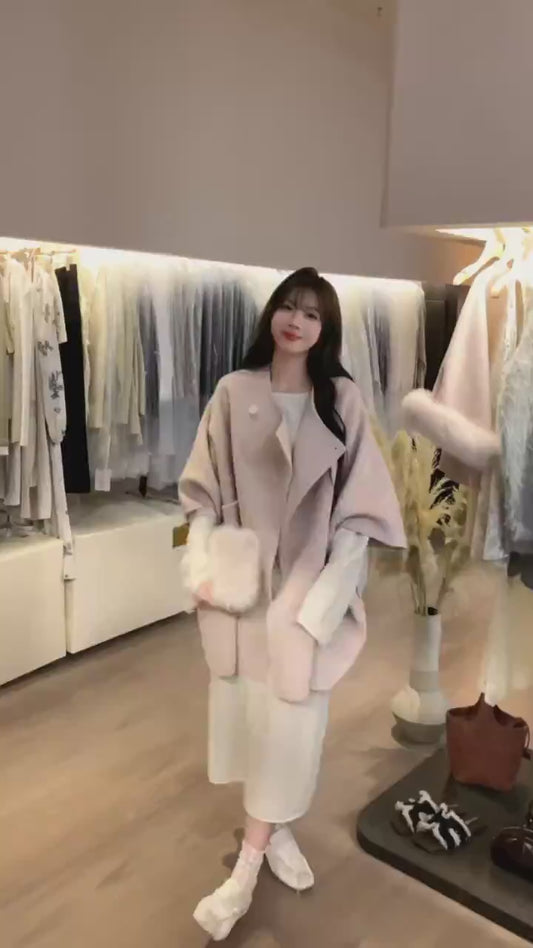 Kelly Designs Pink Sheep Wool Coat (Instock)