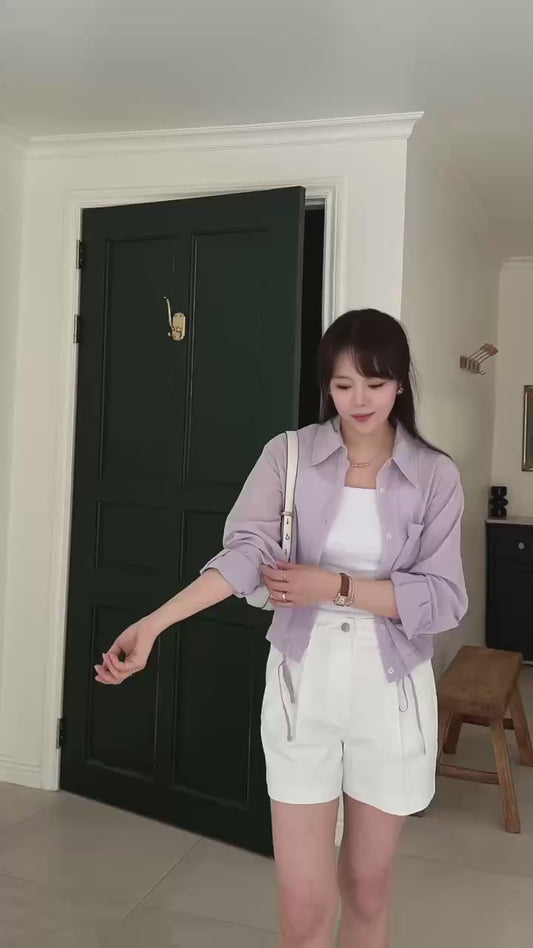 Korean APM Collection Purple Blouse (Preorder)
