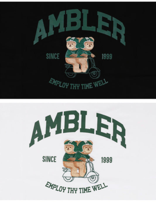 Ambler Delivery Bear Black T-Shirt Korean Collection