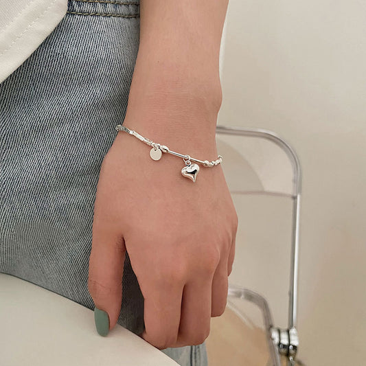 Kelly Designs Sliver Heart Bracelet(Instock Collection)